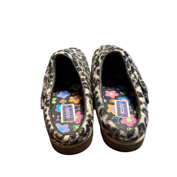 Leopard Print Clogs With Adjustable Strap By L'Amour Girls size 2 - Picture 3 of 8